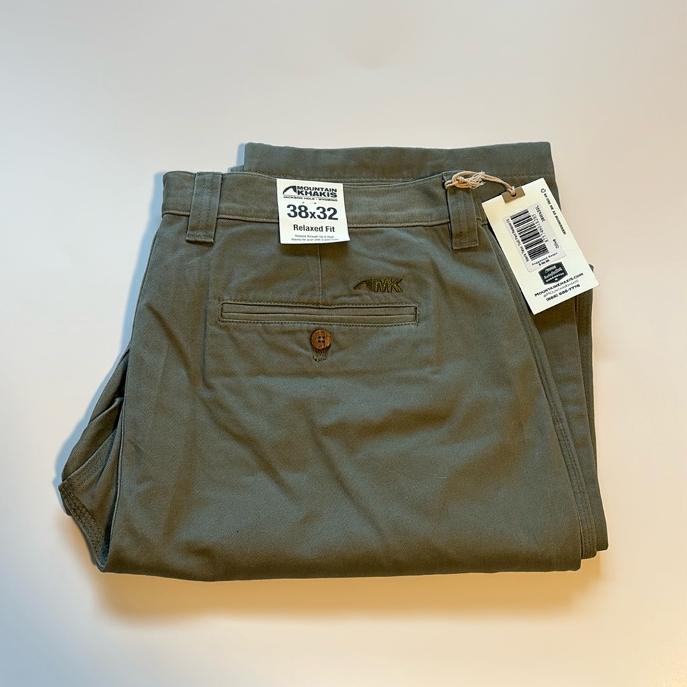 Mountain Khakis Men’s Teton Twill Pant, Relaxed Fit, 38x32, Olive